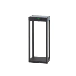 KLEWE LED-Solarlampe RADIA MINI, anthrazit, 35 cm, Alu, IP65