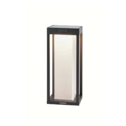 KLEWE LED-Solarlampe RADIA MINI MOON, anthrazit, 35 cm, IP65