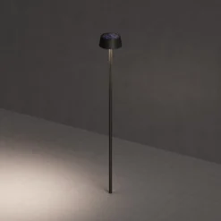 KLEWE LED-Solarlampe SUNDRESS anthrazit 250 cm Erdspieß IP65