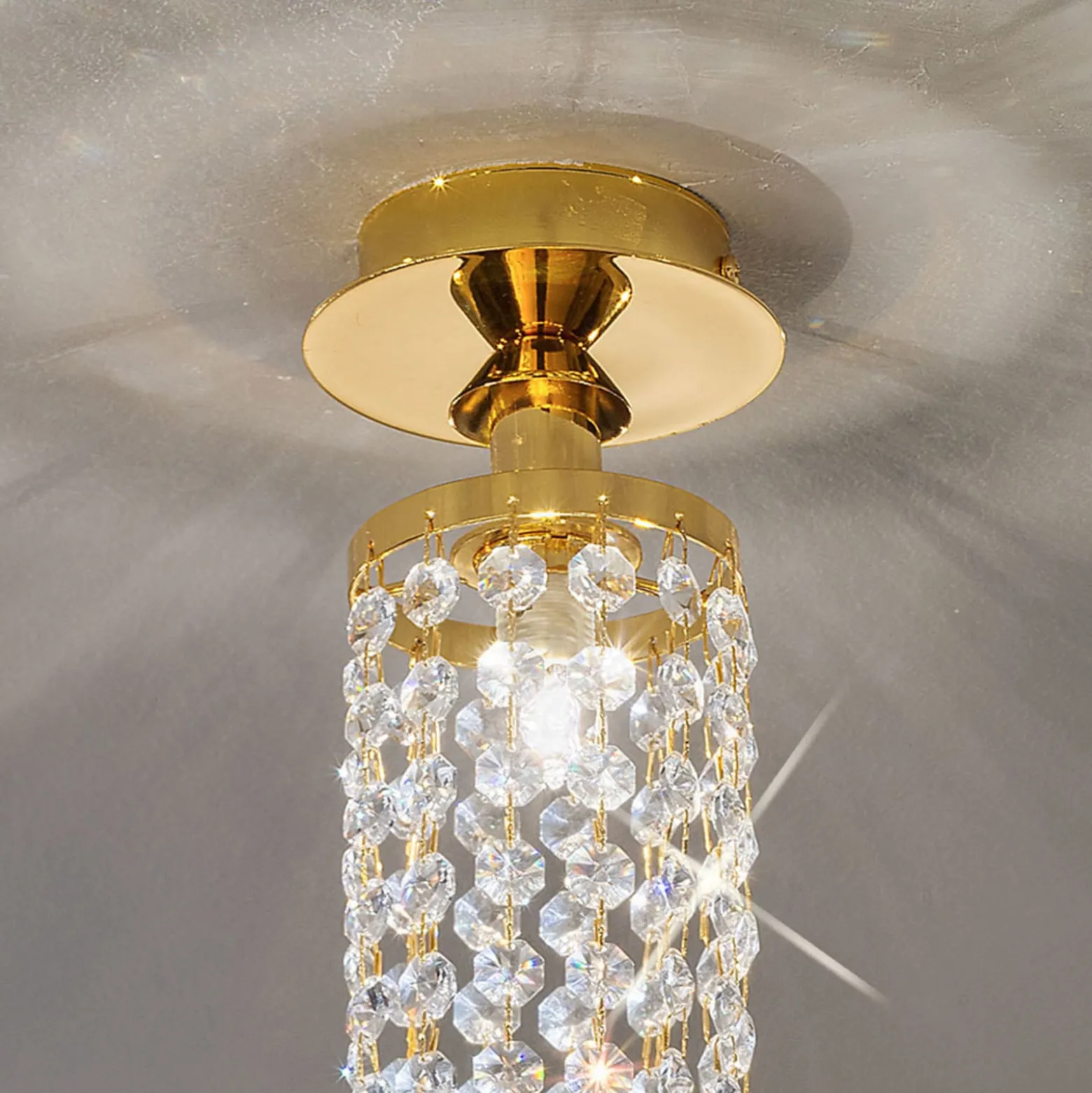 KOLARZ Charleston Deckenlampe Kristall, Ø 10cm