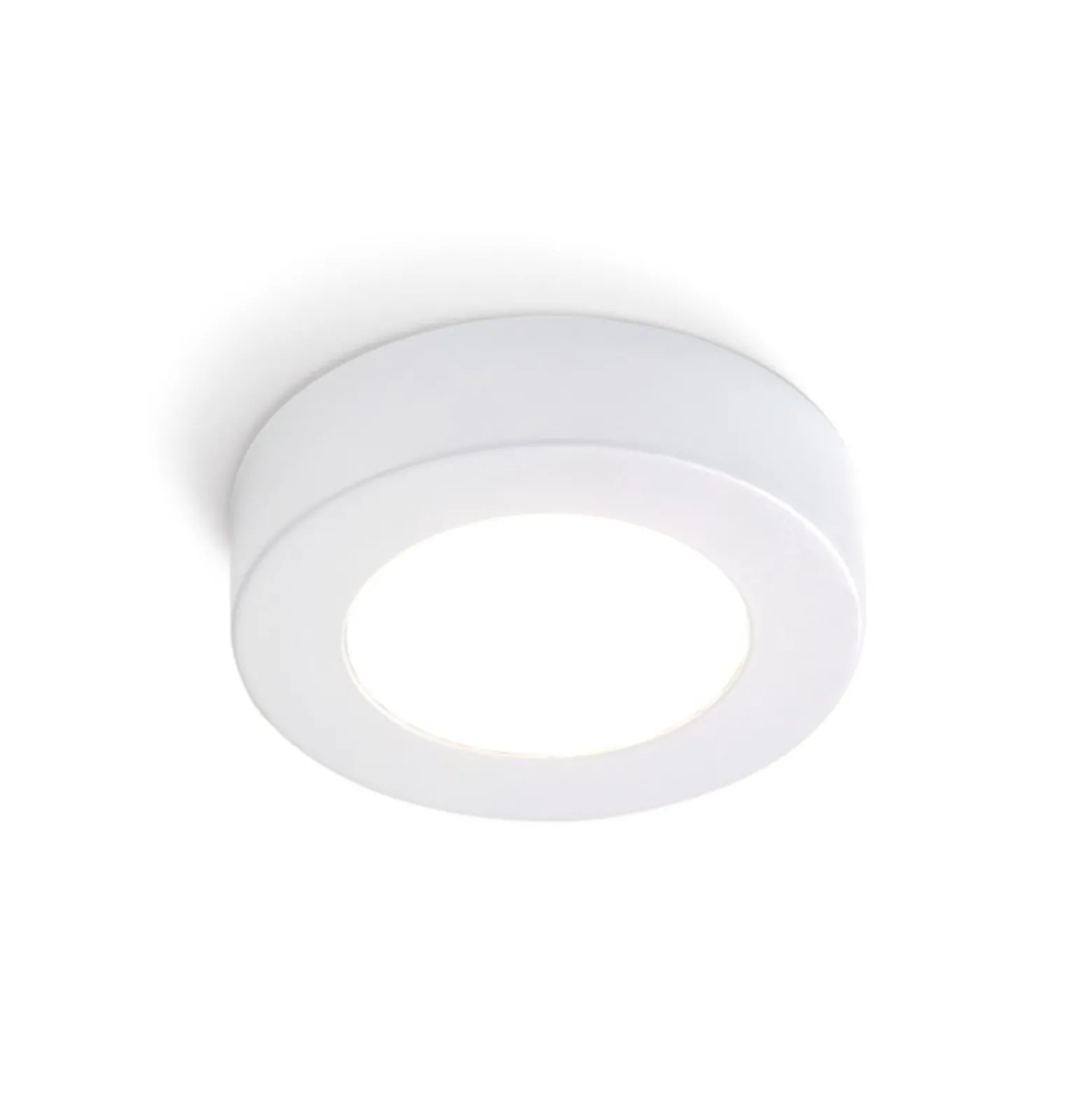 KOLARZ Deckenlampe Click R, weiß, Metall, GX53, Ø 12 cm