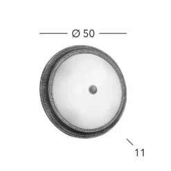 KOLARZ Deckenlampe Milord, Ø 50 cm, altmessingfarben