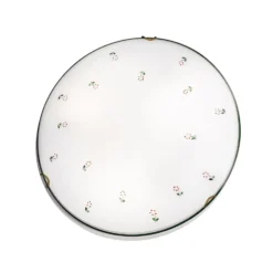 KOLARZ Deckenleuchte Nonna, Ø 40 cm, Streublume rosa, Glas