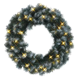 Kranz Edmonton mit 30 LEDs, 50 cm