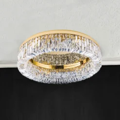 Kristall-Deckenlampe Ring - 59 cm