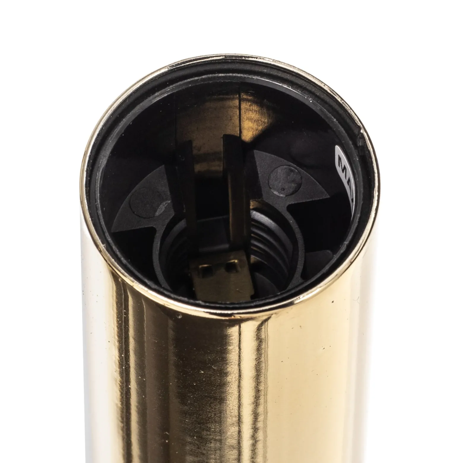 Kronleuchter Ampli, schwarz/gold, achtflammig