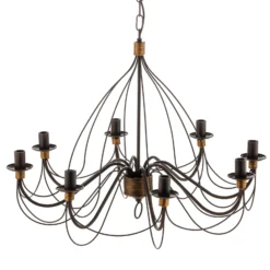 Kronleuchter Fiamma Marrone 8fl. ohne Schirme