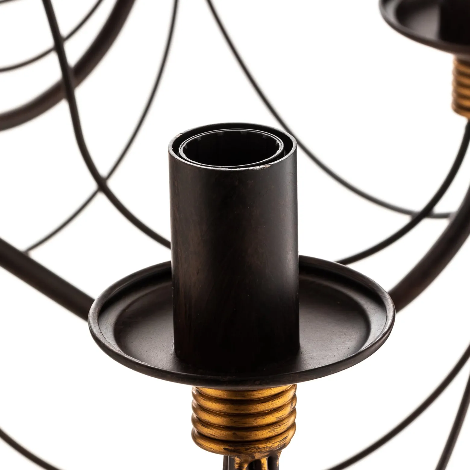 Kronleuchter Fiamma Marrone 8fl. ohne Schirme