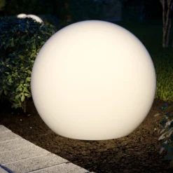 Kugelleuchte Cumulus L, Ø 60 cm, weiß, Kunststoff, IP44, E27