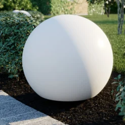 Kugelleuchte Cumulus L, Ø 60 cm, weiß, Kunststoff, IP44, E27