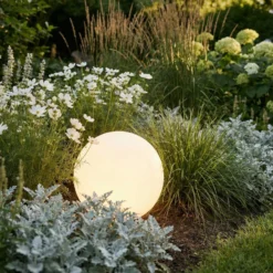 Kugelleuchte Cumulus S, Ø 30 cm, weiß, Kunststoff, IP44, E27