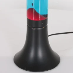 Lavalampe Volcan 3117, schwarz, Flüssigkeit klar/rot, E14