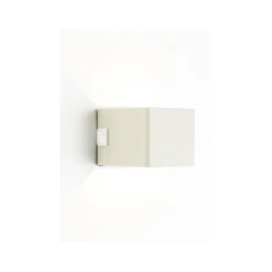 LED-Akku-Außenwandlampe Iseo, beige, Breite 10 cm, Sensor