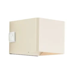 LED-Akku-Außenwandlampe Iseo, beige, Breite 10 cm, Sensor