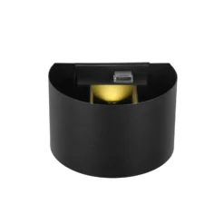 LED-Akku-Außenwandlampe Talent, schwarz, Breite 16 cm Sensor