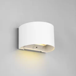 LED-Akku-Außenwandlampe Talent, weiß, Breite 16 cm, Sensor