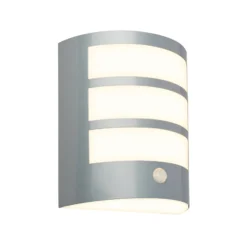 LED-Akku-Außenwandleuchte 3795014, chromfarben, Sensor, IP44