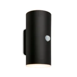 LED-Akku-Außenwandleuchte 3787015, schwarz, Sensor, up/down
