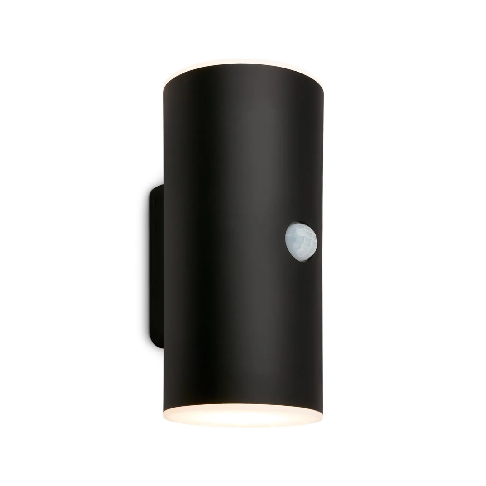 LED-Akku-Außenwandleuchte 3787015, schwarz, Sensor, up/down