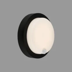LED-Akku-Außenwandleuchte 3765015, Sensor, schwarz
