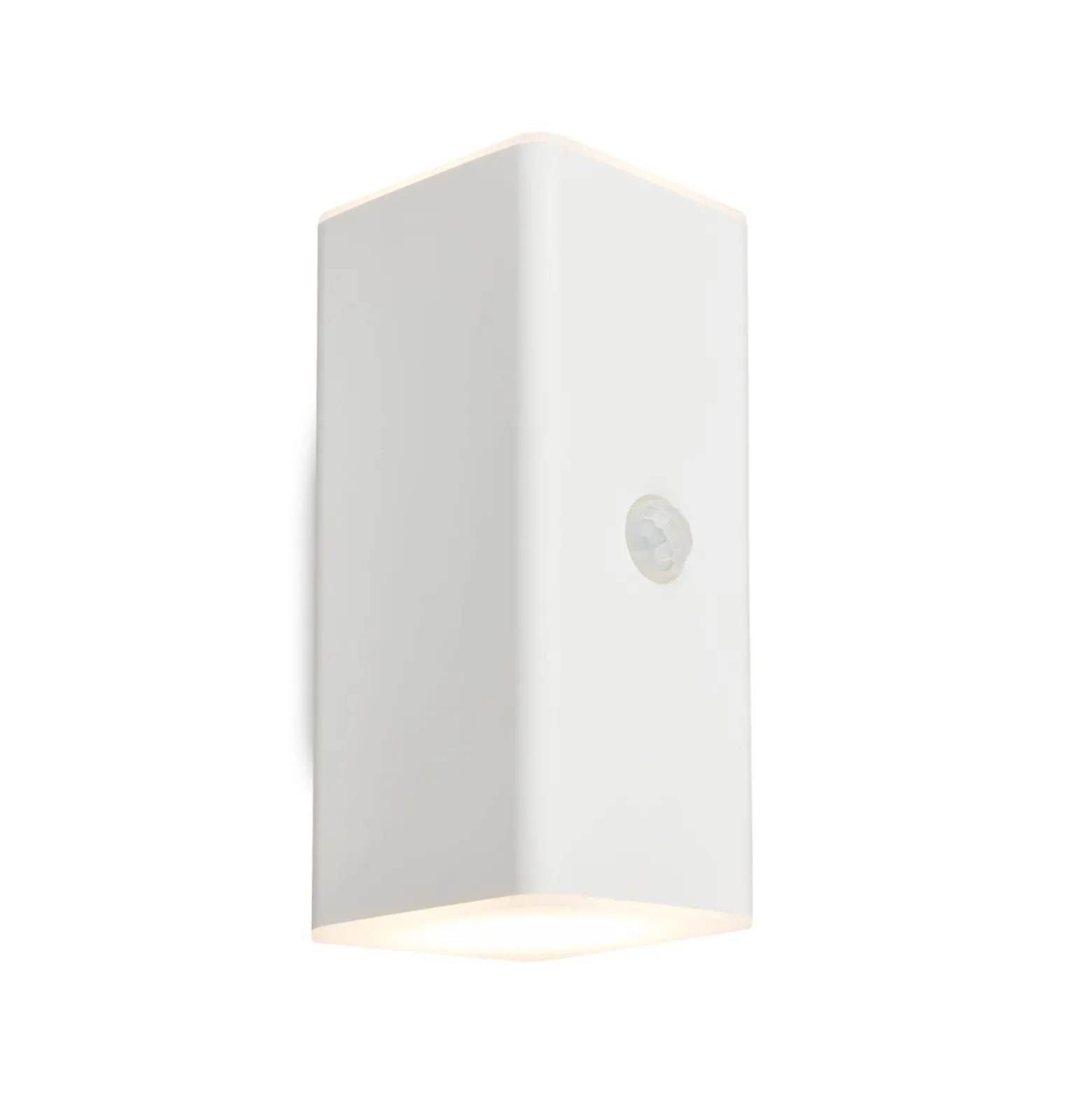 LED-Akku-Außenwandleuchte, weiß, Sensor, up/down