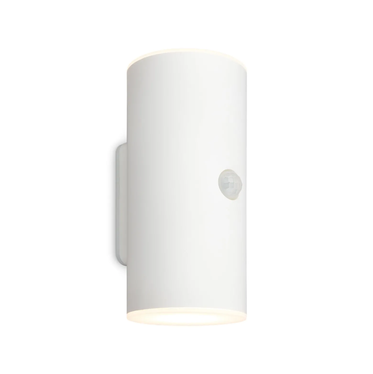 LED-Akku-Außenwandleuchte, weiß, Sensor, up/down