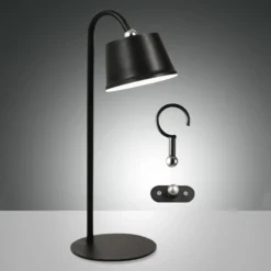 LED-Akkuleuchte Armanda, schwarz, Magnet, universal, IP54