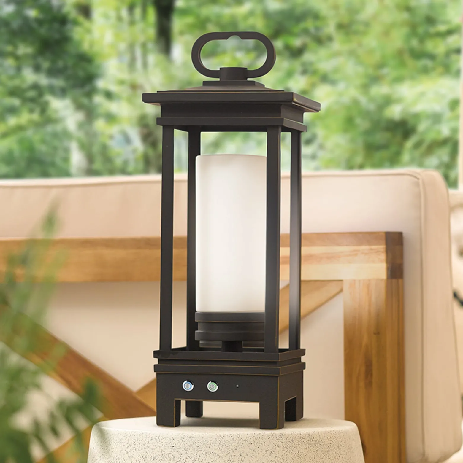 LED-Akkuleuchte South Hope, Bluetooth-Lautsprecher