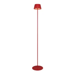 LED-Akku-Stehlampe Suarez, rot, Höhe 123 cm, Metall