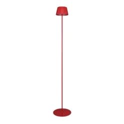 LED-Akku-Stehlampe Suarez, rot, Höhe 123 cm, Metall