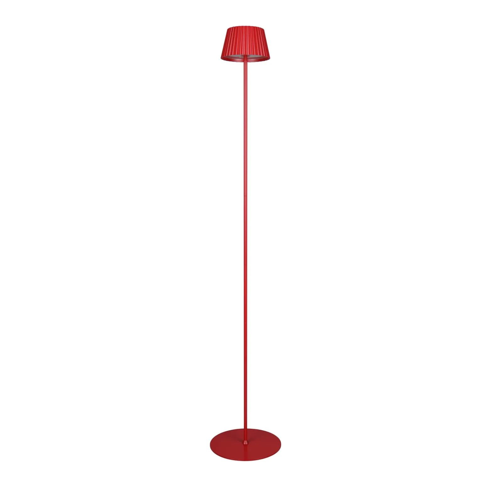 LED-Akku-Stehlampe Suarez, rot, Höhe 123 cm, Metall