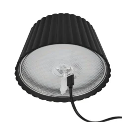 LED-Akku-Stehlampe Suarez, schwarz, Höhe 123 cm, Metall
