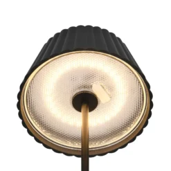 LED-Akku-Stehlampe Suarez, schwarz, Höhe 123 cm, Metall