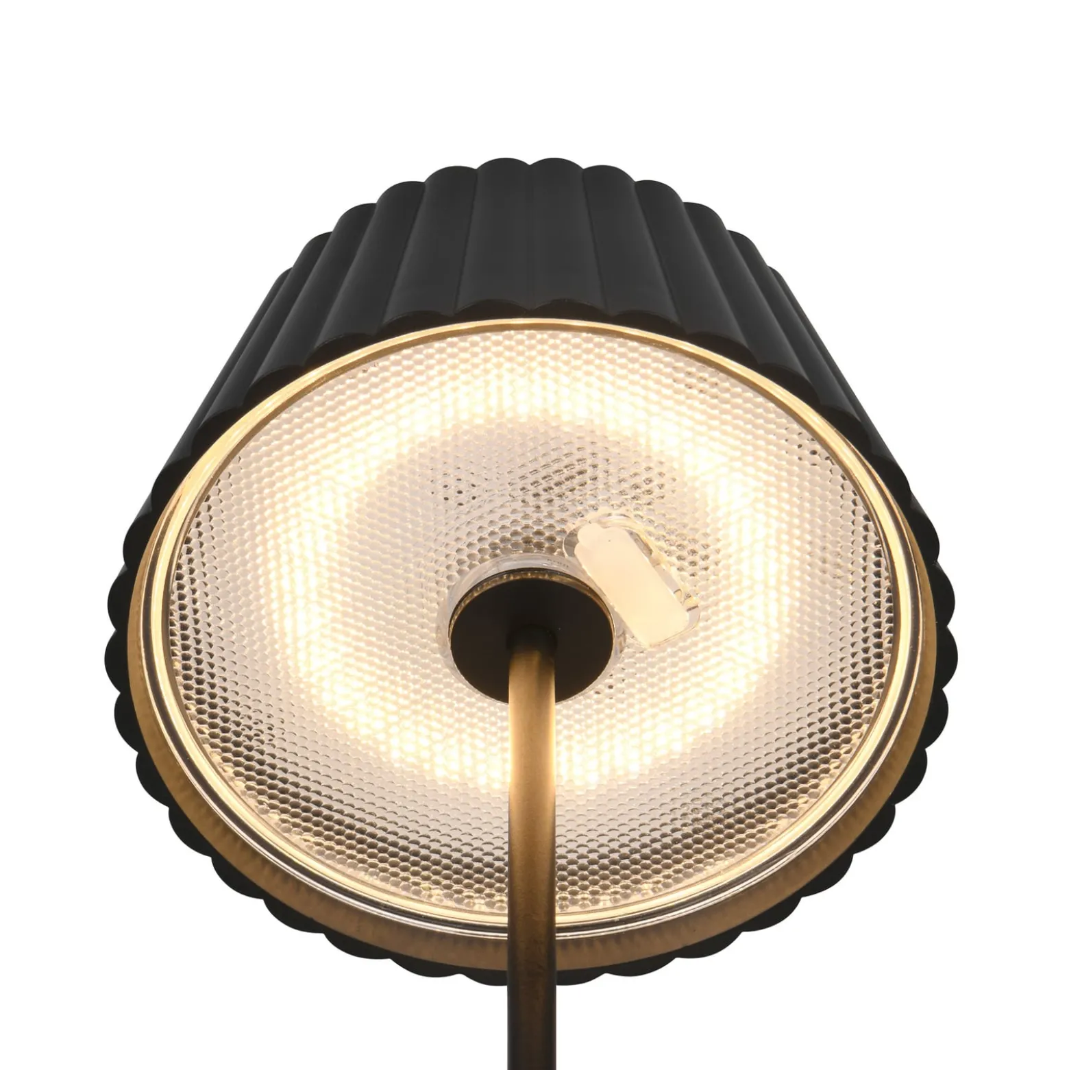 LED-Akku-Stehlampe Suarez, schwarz, Höhe 123 cm, Metall