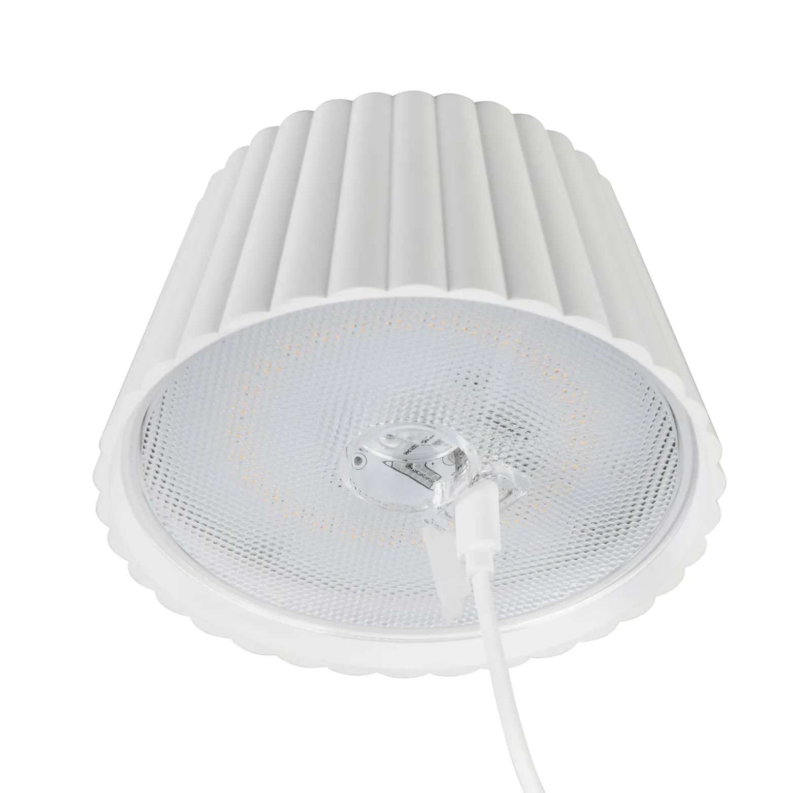 LED-Akku-Stehlampe Suarez, weiß, Höhe 123 cm, Metall