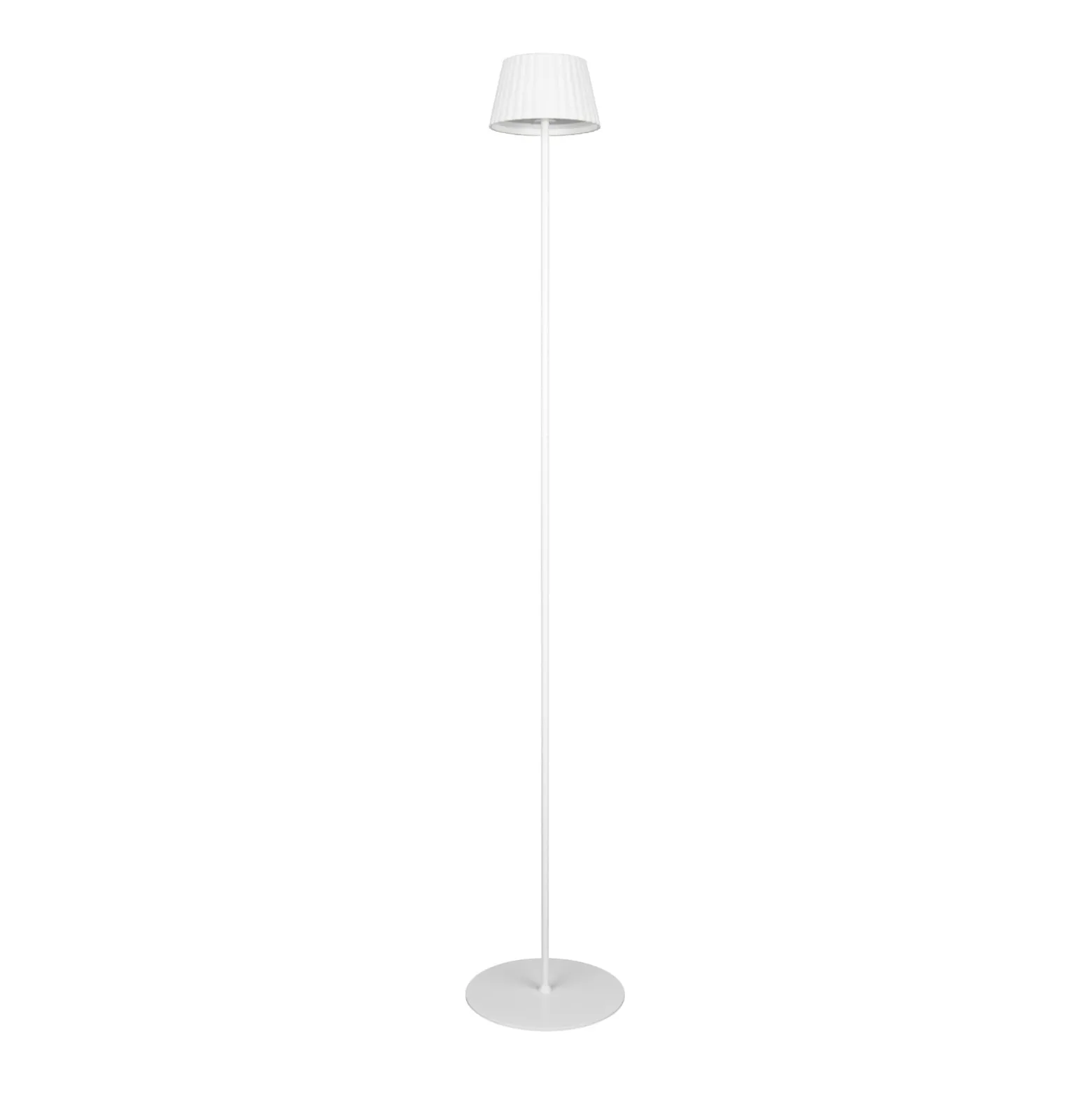 LED-Akku-Stehlampe Suarez, weiß, Höhe 123 cm, Metall