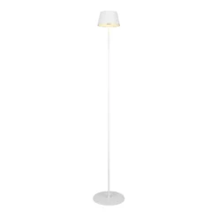 LED-Akku-Stehlampe Suarez, weiß, Höhe 123 cm, Metall