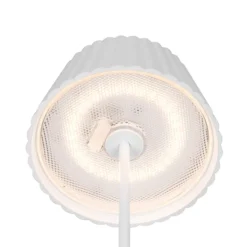 LED-Akku-Stehlampe Suarez, weiß, Höhe 123 cm, Metall