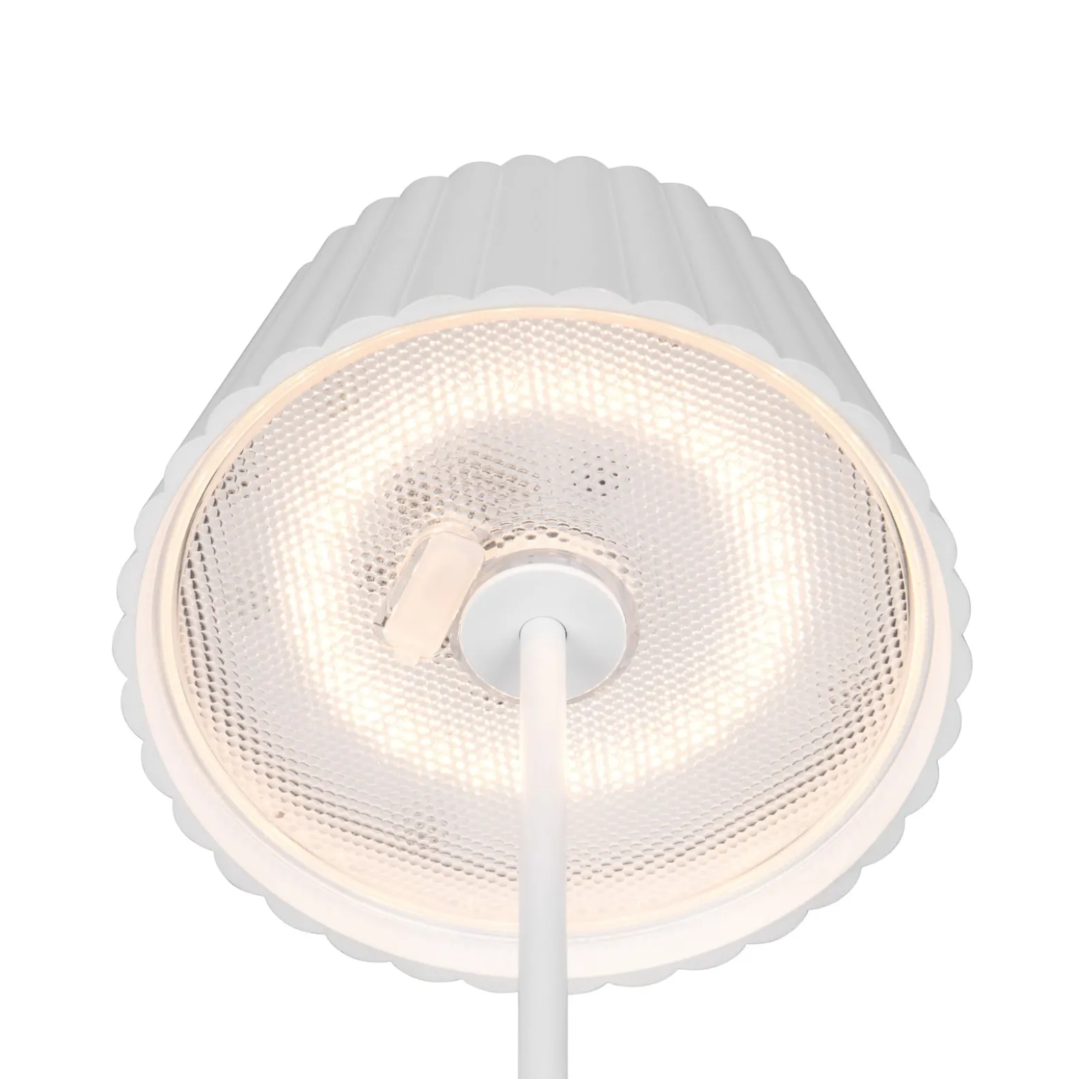 LED-Akku-Stehlampe Suarez, weiß, Höhe 123 cm, Metall