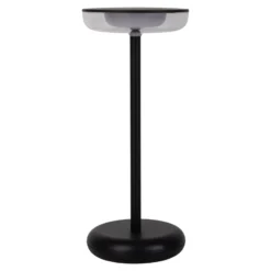 LED-Akku-Terrassenlampe Pasi schwarz Höhe 26cm Metall Touch