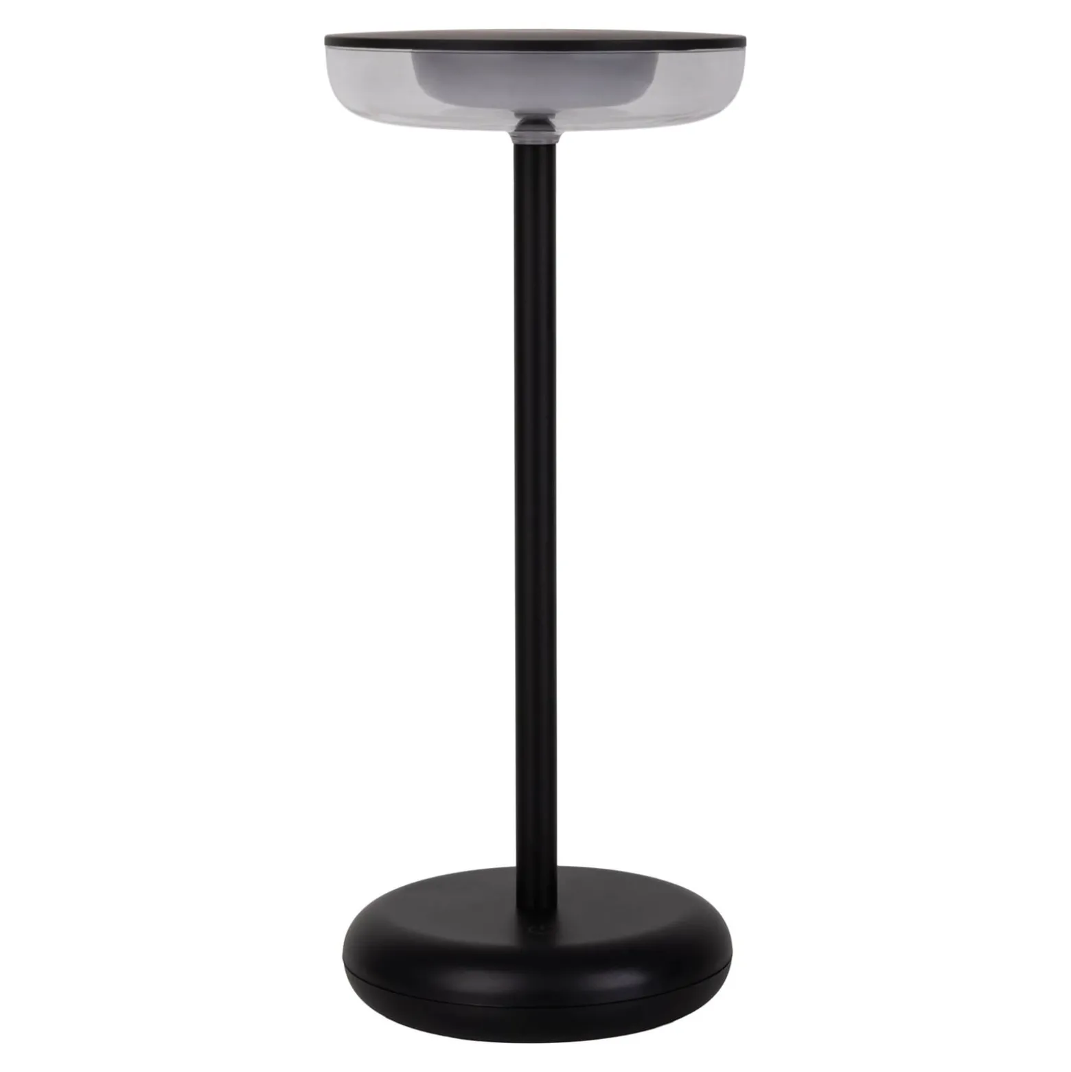 LED-Akku-Terrassenlampe Pasi schwarz Höhe 26cm Metall Touch