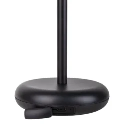 LED-Akku-Terrassenlampe Pasi schwarz Höhe 26cm Metall Touch