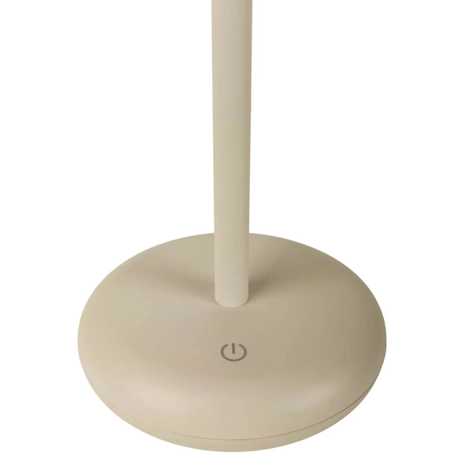 LED-Akku-Terrassenleuchte Pasi beige Höhe 26 cm Metall Touch