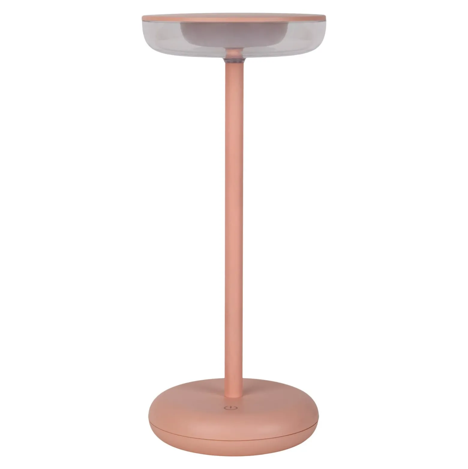 LED-Akku-Terrassenleuchte Pasi, rosa Höhe 26 cm Metall Touch