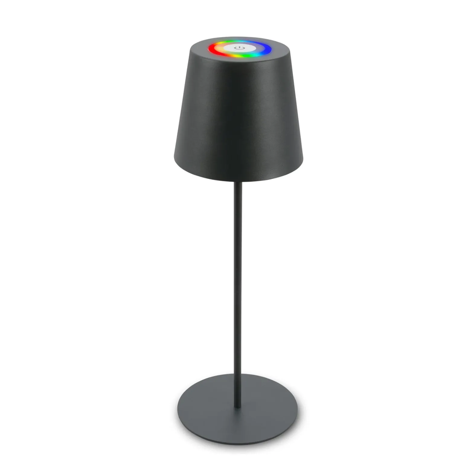 LED-Akku-Tischlampe 7507015, anthrazit RGBW IP44 Touchdimmer