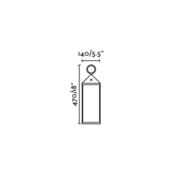 LED-Akku-Tischlampe Argus, dunkelgrau, Alu/PMMA, Höhe 47 cm