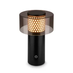LED-Akku-Tischlampe Brilo unplugged Gila, gold/schwarz 21 cm