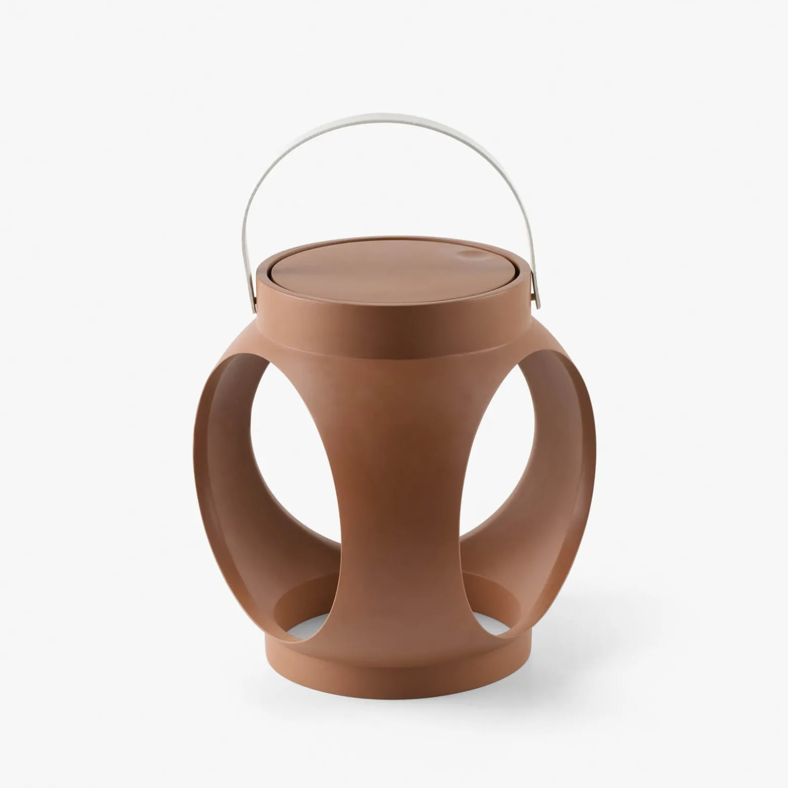 LED-Akku-Tischlampe Candela, terracotta, Kunststoff