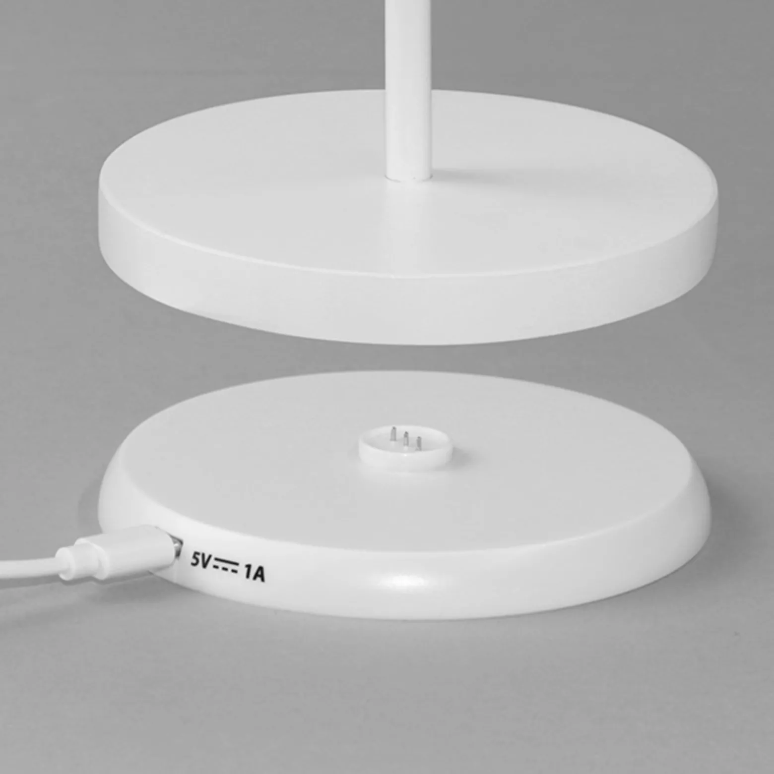 LED-Akku-Tischlampe Cosenza 2.0 Höhe 34cm sandweiß