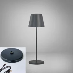 LED-Akku-Tischlampe Cosenza 2.0 Höhe 34 cm schwarz